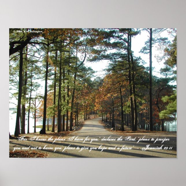 Lake Walk—Jeremiah 29:11 Poster (Vorne)