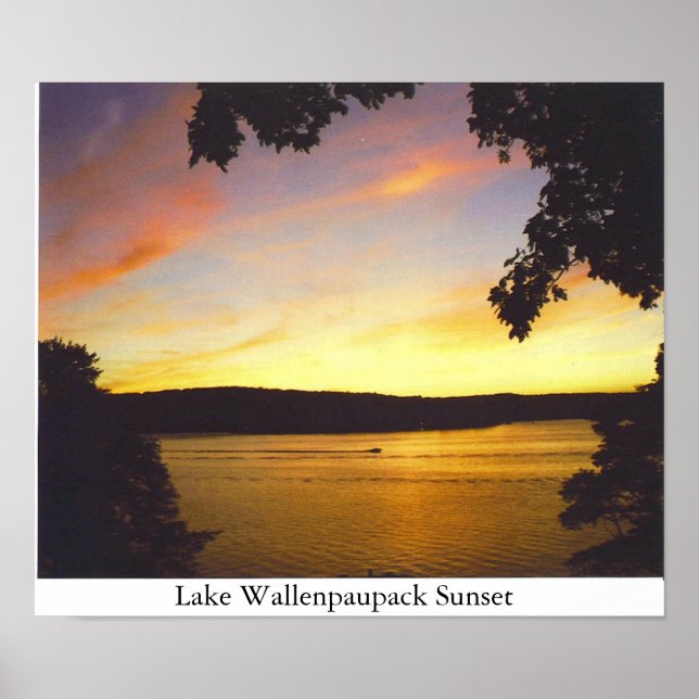 Lake Wallenpaupack Sunset Poster (Vorne)