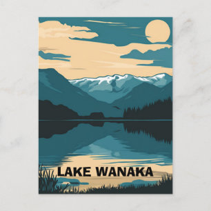 Lake Wanaka New Zealand Travel Postkarte