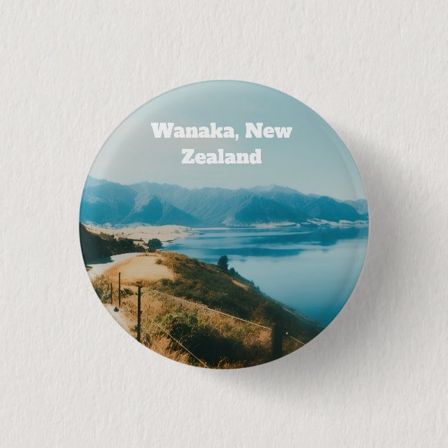 Lake Wanaka, Südinsel, Neuseeland Button (Vorderseite)