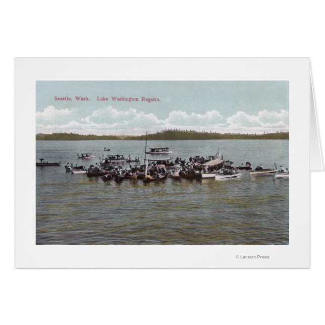 Lake Washington Regatta Scene (Vorderseite (Horizontal))