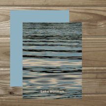 Lake Water Rippling Blue Beige Scrapbook Paper