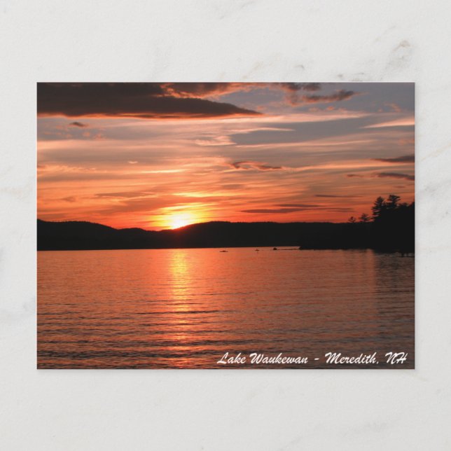 Lake_Waukewan_postcard Postkarte (Vorderseite)