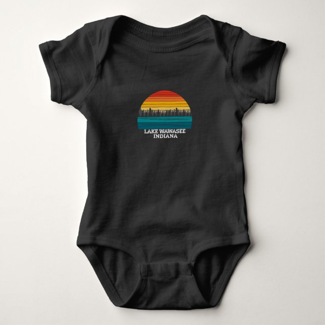 Lake Wawasee Indiana Baby Strampler (Vorderseite)