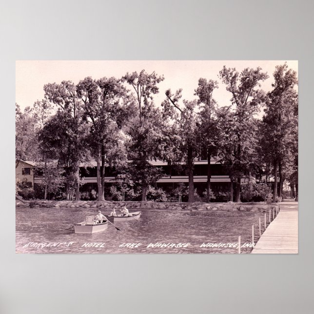 Lake Wawasee Syracuse, Indiana Sargents Hotel Poster (Vorne)