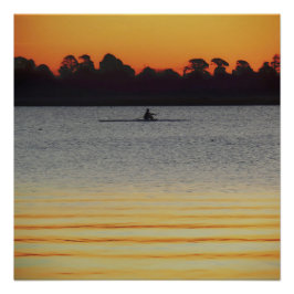 Lake Wendouree Calm Before Nightfall Poster