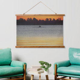 Lake Wendouree Calm Before Nightfall Wandteppich Mit Holzrahmen