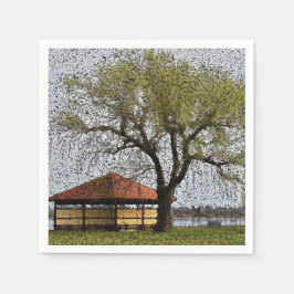 Lake Wendouree Pavilion Papier Napkins Serviette
