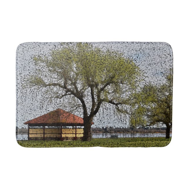 Lake Wendouree Pavillon Bath Mat Badematte (Vorderseite)