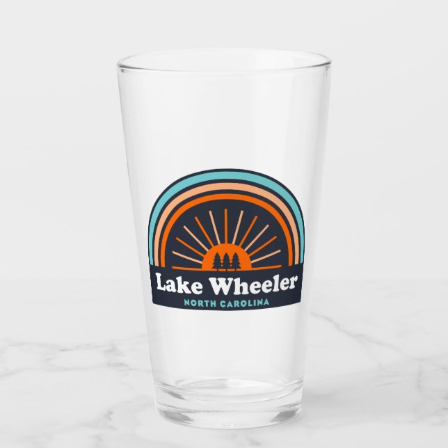 Lake Wheeler North Carolina Rainbow Glas (Vorderseite)