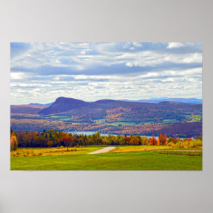 Lake Willoughby, Vermont, im Herbst Poster