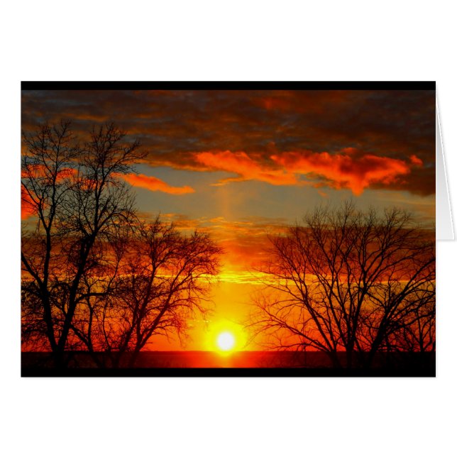 Lake Winnebago Sunset Jede Occasion Card (Vorderseite (Horizontal))