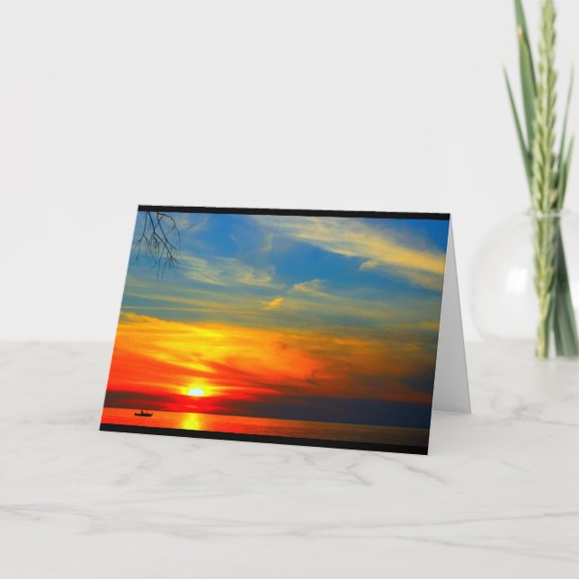 Lake Winnebago Sunset Jede Occasion Card Karte (Vorderseite)