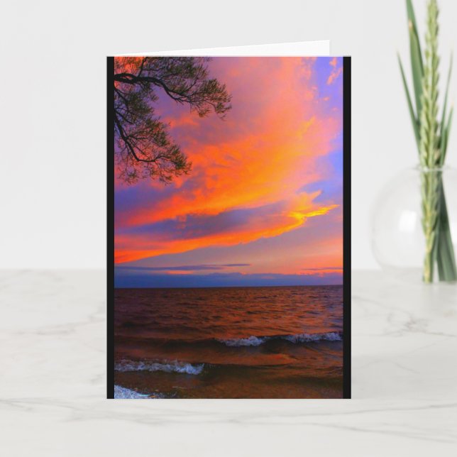 Lake Winnebago Sunset Jede Occasion Card Karte (Vorderseite)