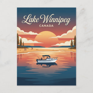 Lake Winnipeg Kanada Postkarte