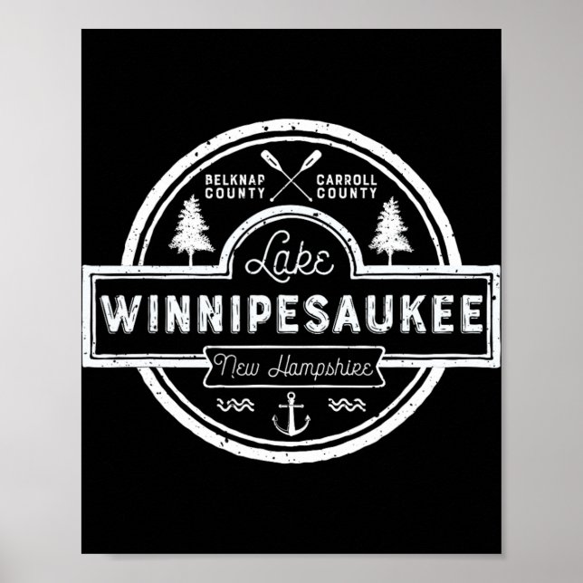 Lake Winnipesaukee New Hampshire Männer Frauen Cam Poster (Vorne)