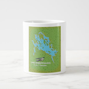 Lake Winnipesaukee New Hampshire Reiseplakat Jumbo-Tasse