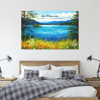 Lake Winnipesaukee New Hampshire Zuhause Wall Deco Leinwanddruck