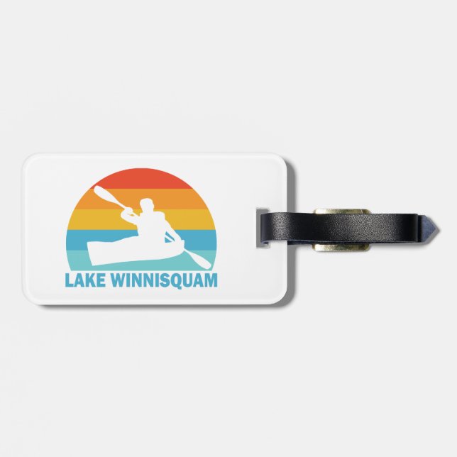 Lake Winnisquam New Hampshire Kayak Gepäckanhänger (Rückseite horizontal)