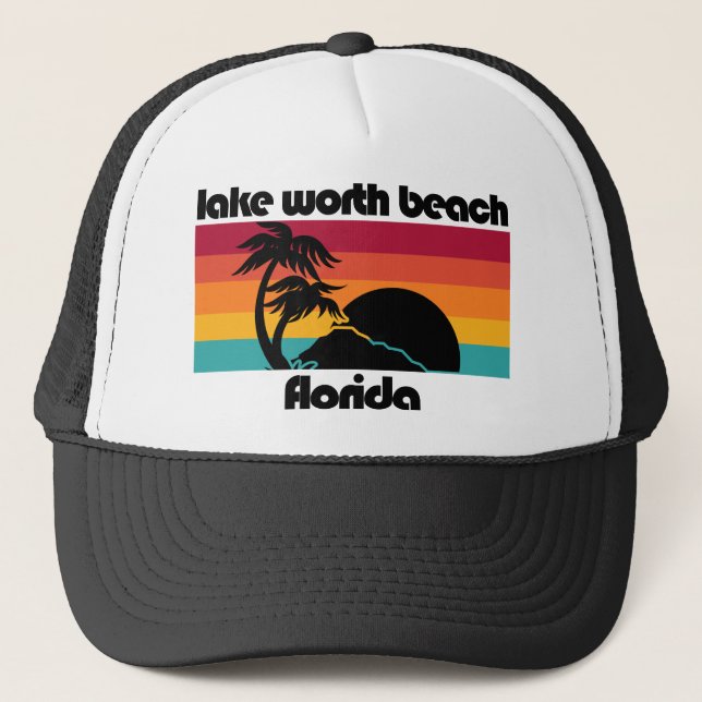Lake Worth Beach Florida Truckerkappe (Vorderseite)