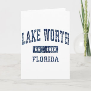 Lake Worth Florida Fl Vintage Etablierte Sport D Karte