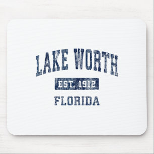 Lake Worth Florida Fl Vintage Etablierte Sportarte Mousepad