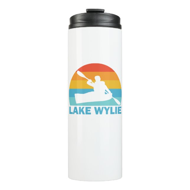 Lake Wylie North Carolina South Carolina Kayak Thermosbecher (Vorderseite)