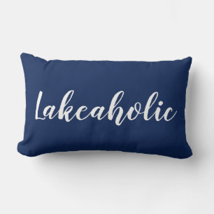 Lakeaholic Pillow   Marine Lendenkissen
