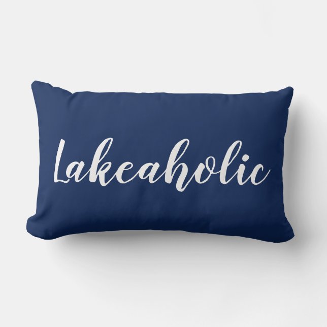 Lakeaholic Pillow | Marine Lendenkissen (Vorderseite)