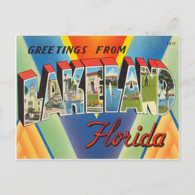 Lakeland Florida Postkarte (Vorderseite)