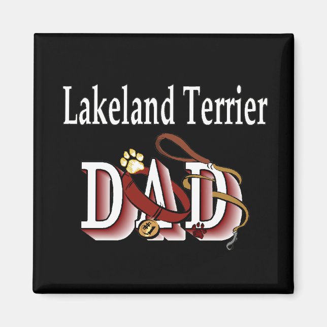 Lakeland Terrier dad Magnet (Devant)