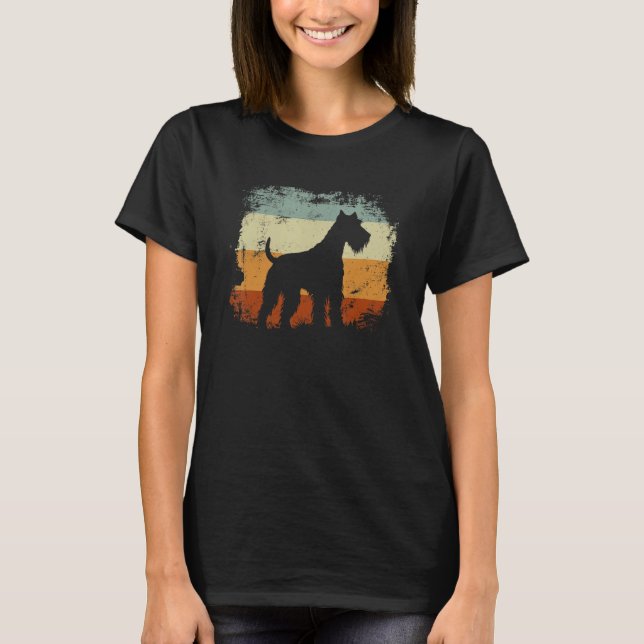 Lakeland Terrier Dog Retro Style T-Shirt (Vorderseite)