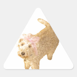 Lakeland Terrier Dreieckiger Aufkleber