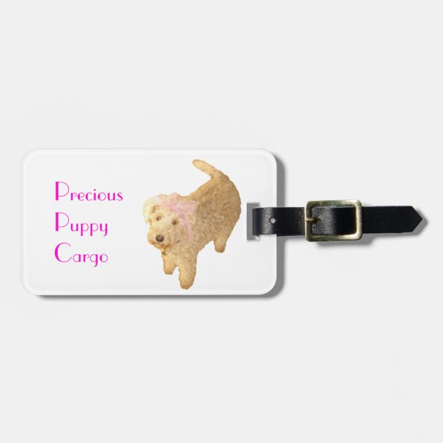 Lakeland Terrier Gepäckanhänger (Vorderseite horizontal)