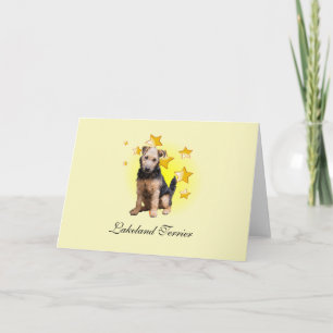 Lakeland Terrier Hunting Hund ist ein Star Karte