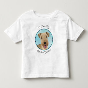 Lakeland Terrier Painting - Niedliche Original Dog Kleinkind T-shirt