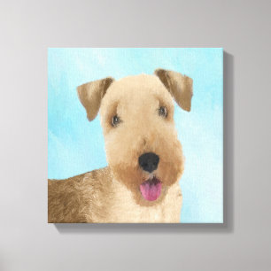 Lakeland Terrier Painting - Niedliche Original Dog Leinwanddruck