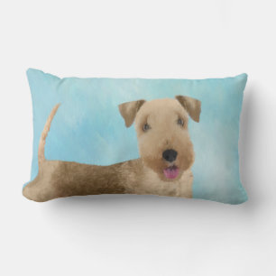 Lakeland Terrier Painting - Niedliche Original Dog Lendenkissen