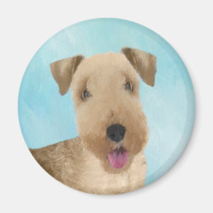 Lakeland Terrier Painting - Niedliche Original Dog Magnet