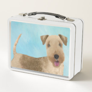 Lakeland Terrier Painting - Niedliche Original Dog Metall Brotdose