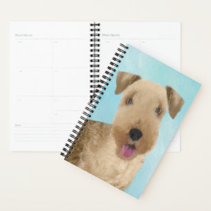 Lakeland Terrier Painting - Niedliche Original Dog Planer