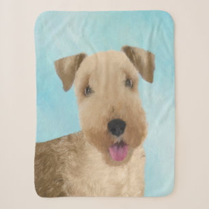 Lakeland Terrier Painting - Niedliche Original Dog Sherpadecke