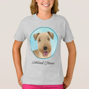 Lakeland Terrier Painting - Niedliche Original Dog T-Shirt