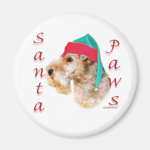 Lakeland Terrier Santa Paws Magnet