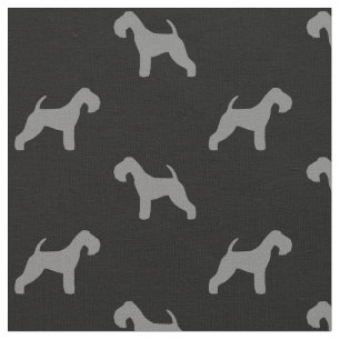 Lakeland-Terrier-Silhouette-Muster Stoff