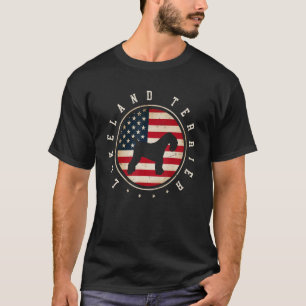 Lakeland Terrier Usa Flag 4. Juli Mama Vater T-Shirt