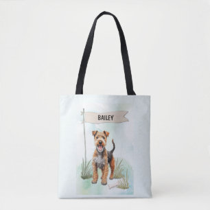 Lakeland Terrier Wasserfarben personalisierter Hun Tasche