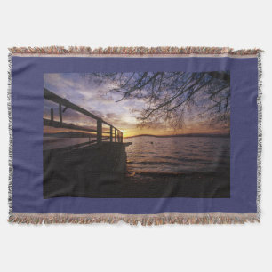 Lakeshore Sunset Lake Design Decke