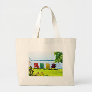 Lakeside Adirondack Chairs Jumbo Tote Bag Stoffbeutel