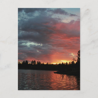 Lakeside, AZ Sunset Postcard Postkarte